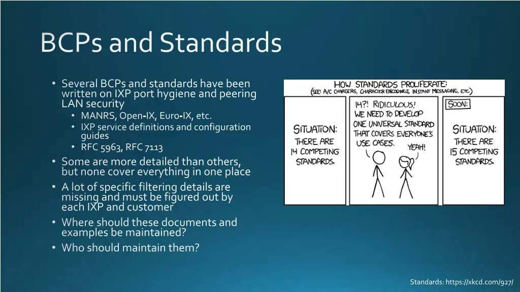 bcps and standards