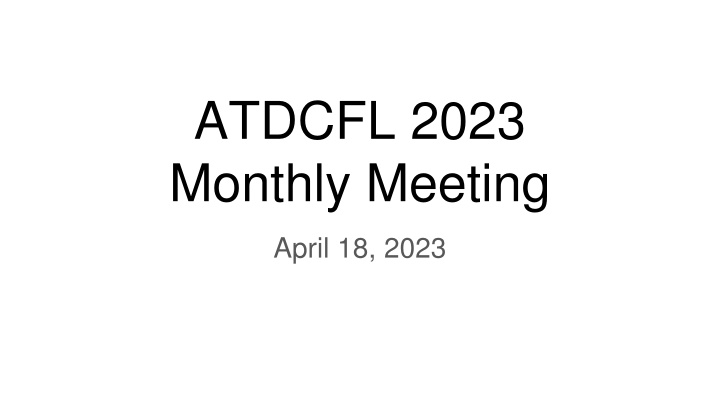 atdcfl 2023 monthly meeting