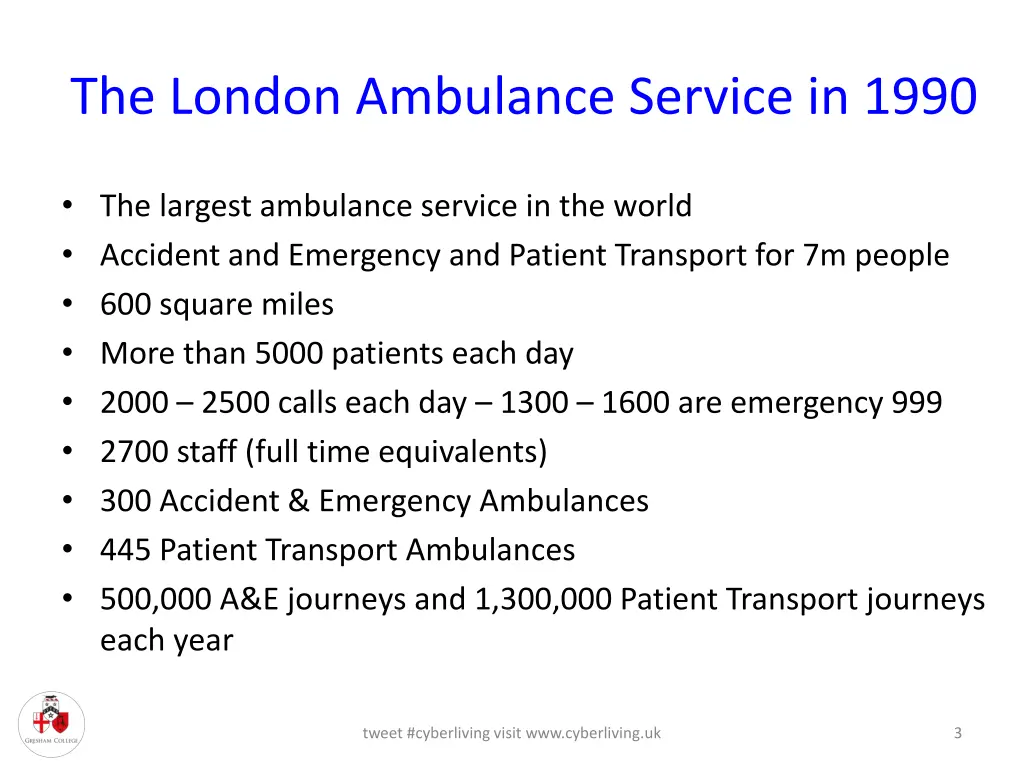 the london ambulance service in 1990