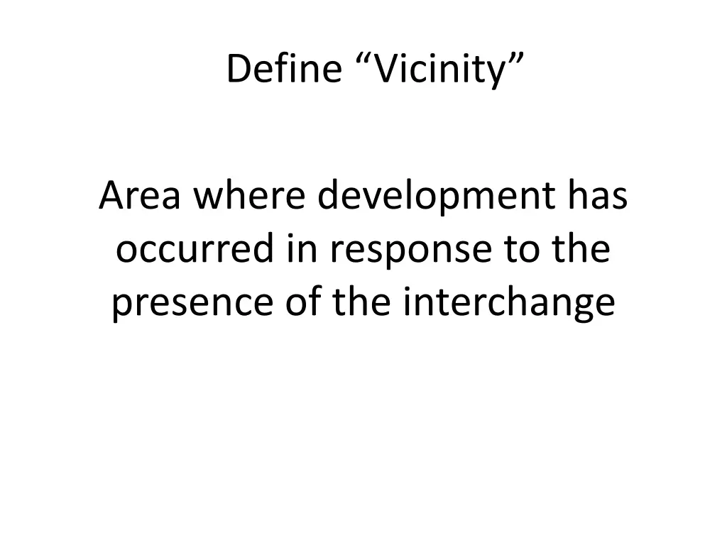 define vicinity