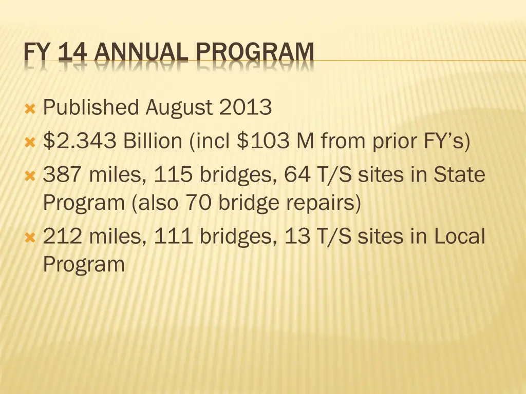 fy 14 annual program