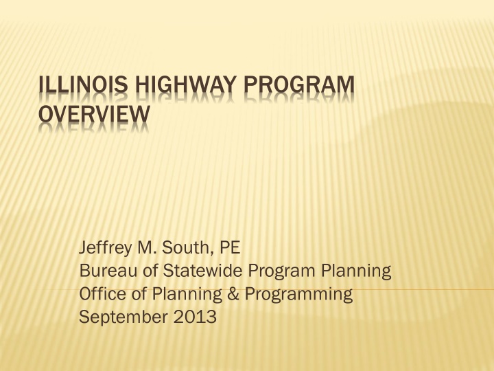 illinois highway program overview