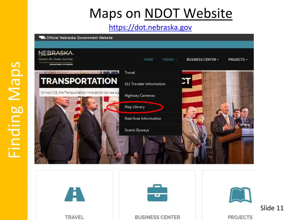 maps on ndot website https dot nebraska gov