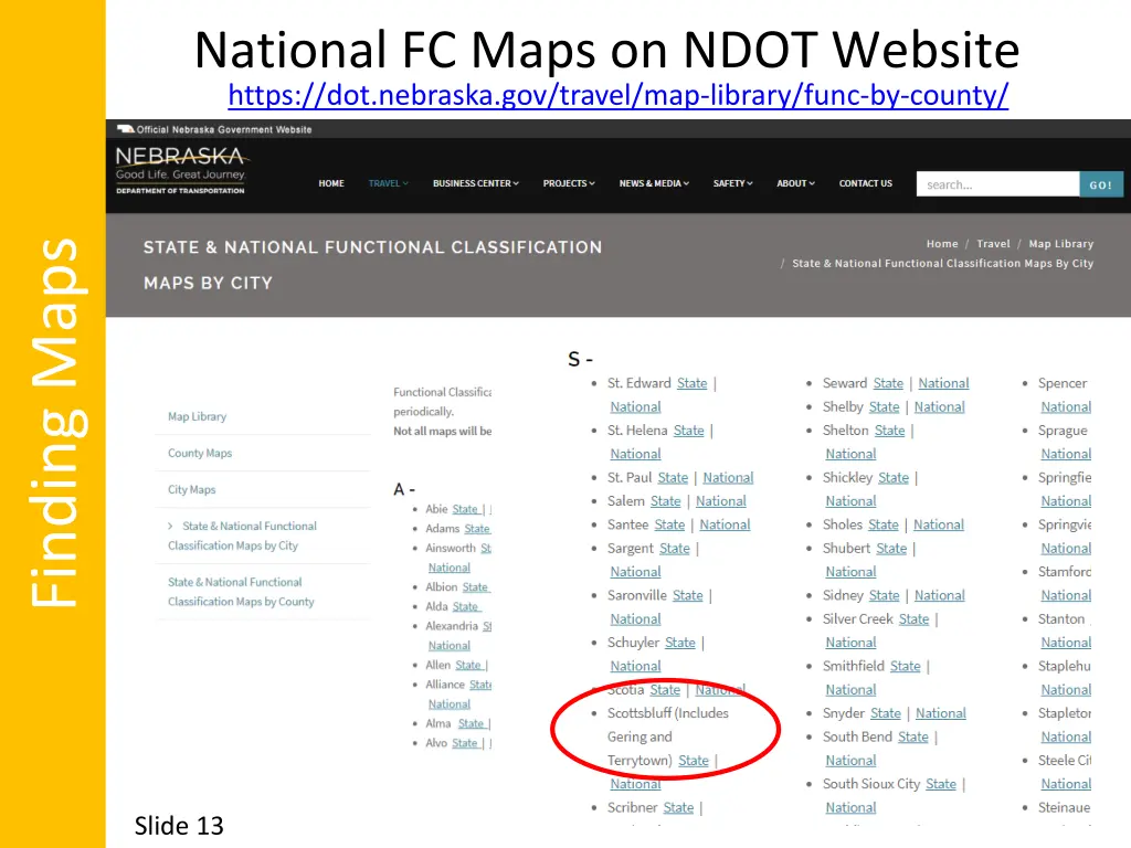 national fc maps on ndot website https