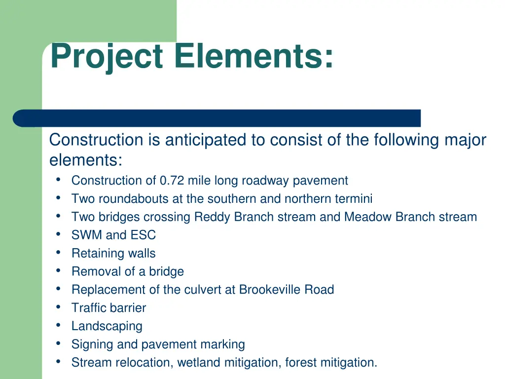 project elements