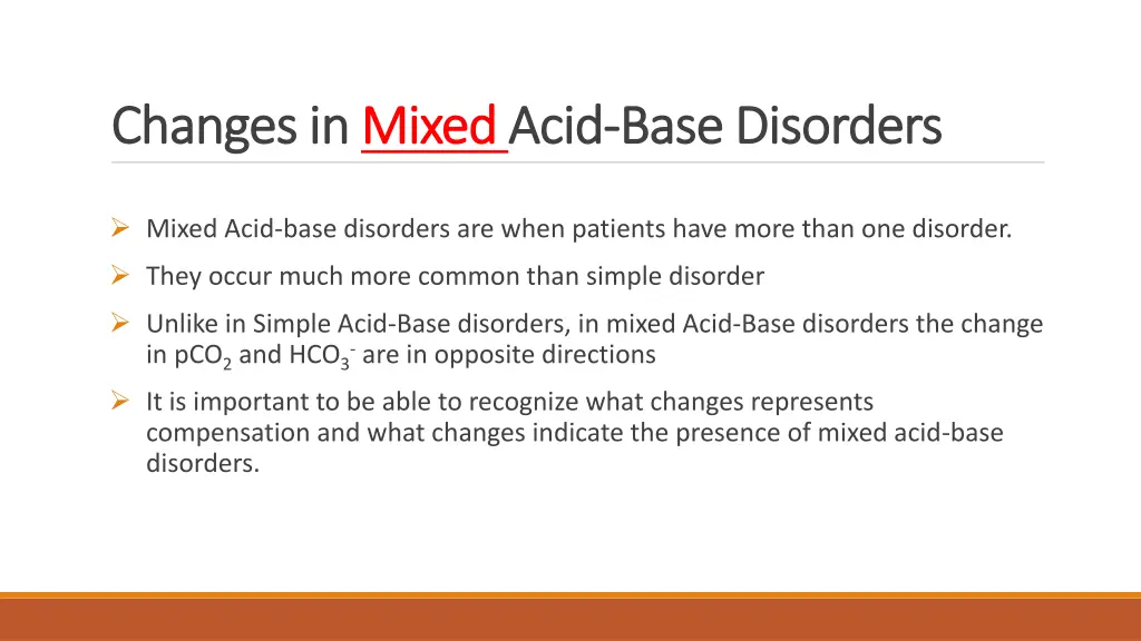 changes in changes in mixed