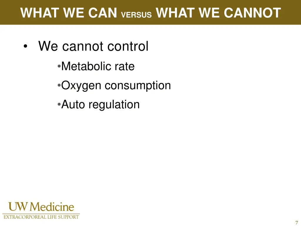 what we can versus what we cannot 1