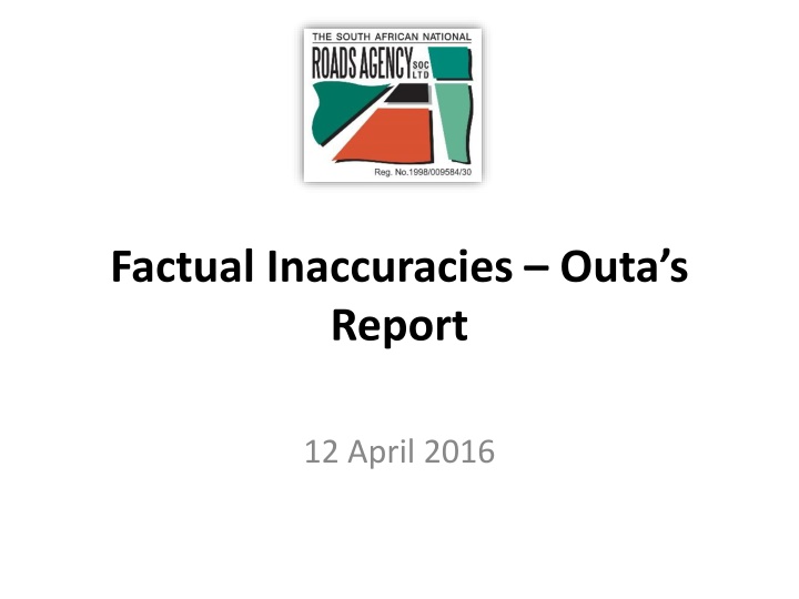 factual inaccuracies outa s report