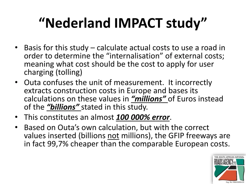 nederland impact study