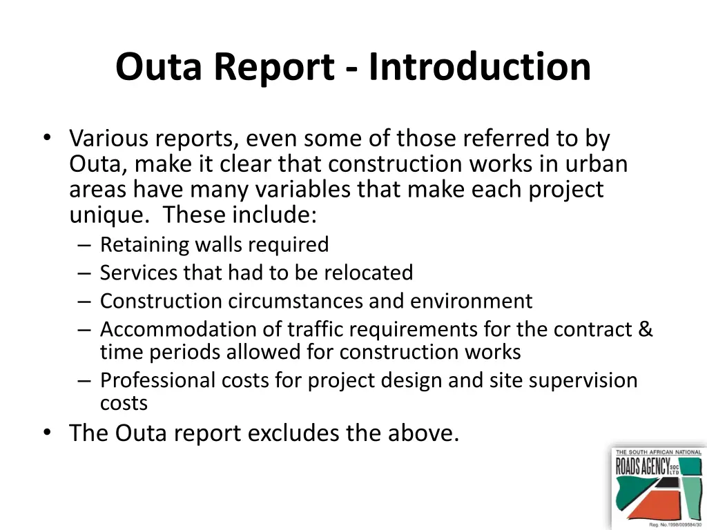 outa report introduction 1