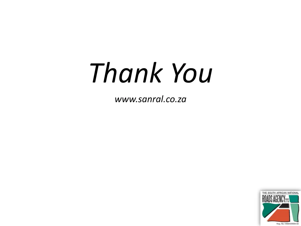 thank you www sanral co za