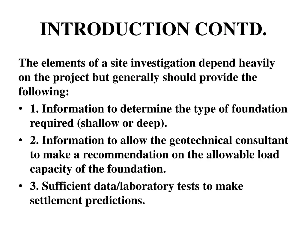 introduction contd