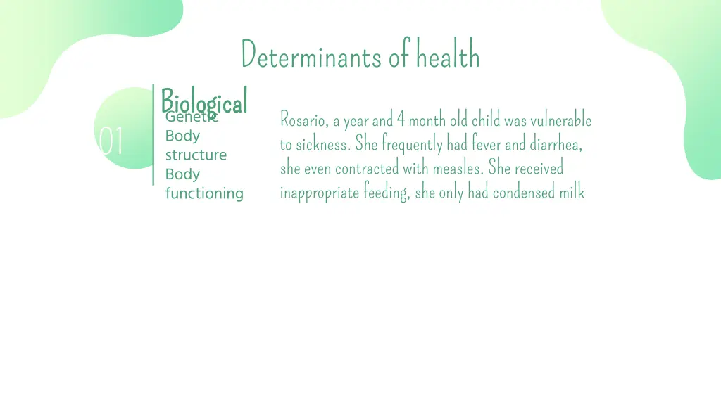 determinants of health biological biological