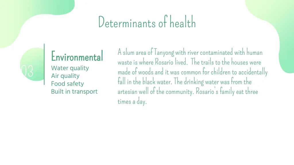 determinants of health