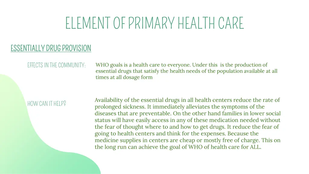 element of primary health care 3