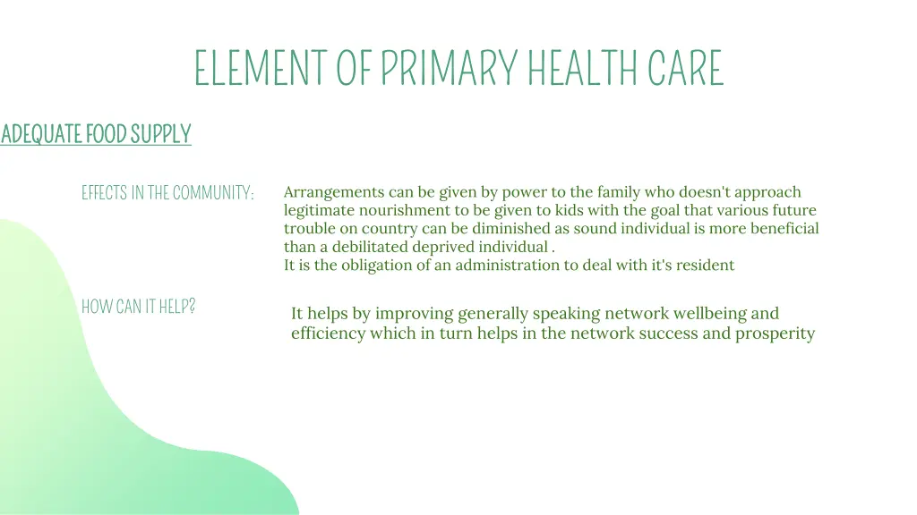 element of primary health care 4