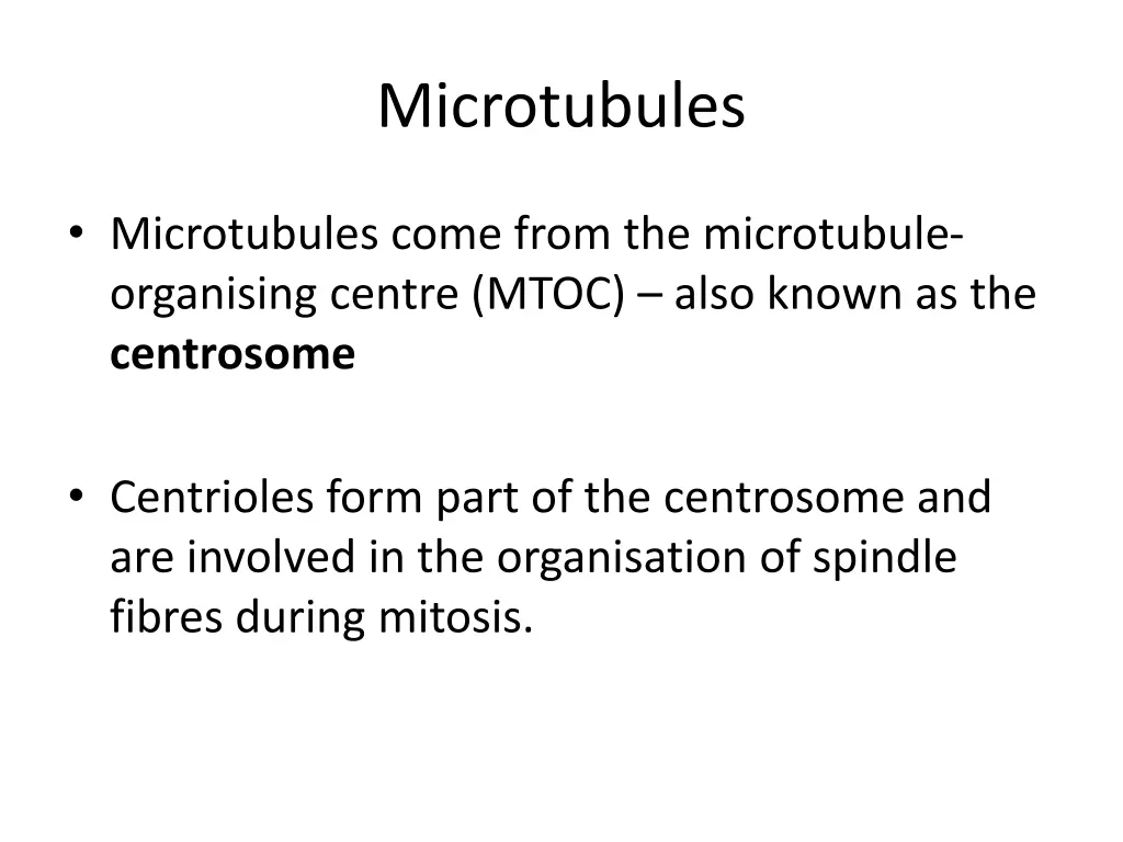 microtubules