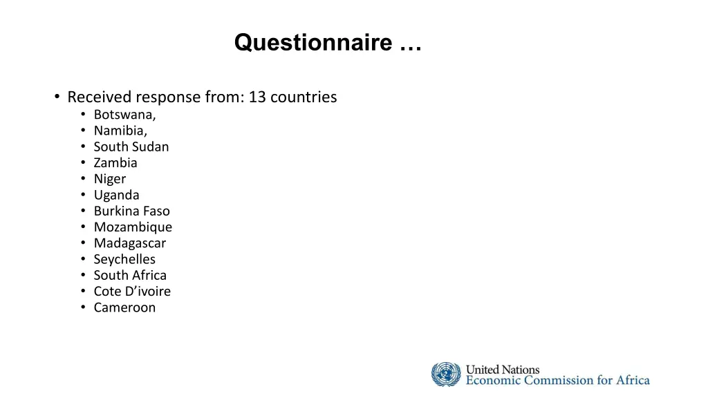 questionnaire 1