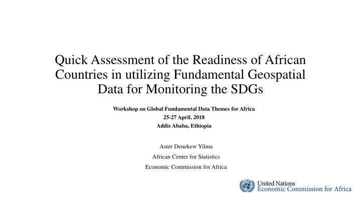 quick assessment of the readiness of african