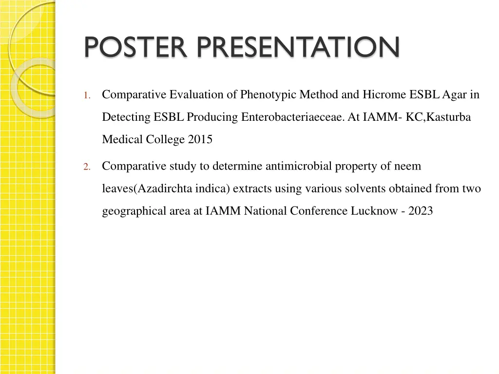 poster presentation