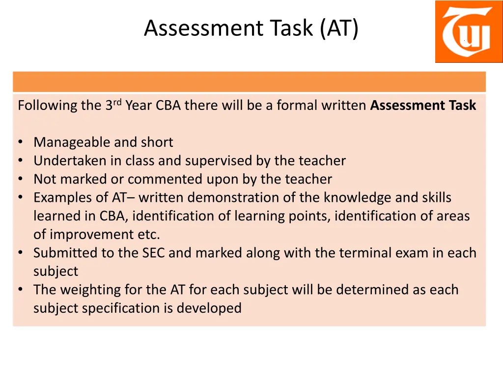 assessment task at