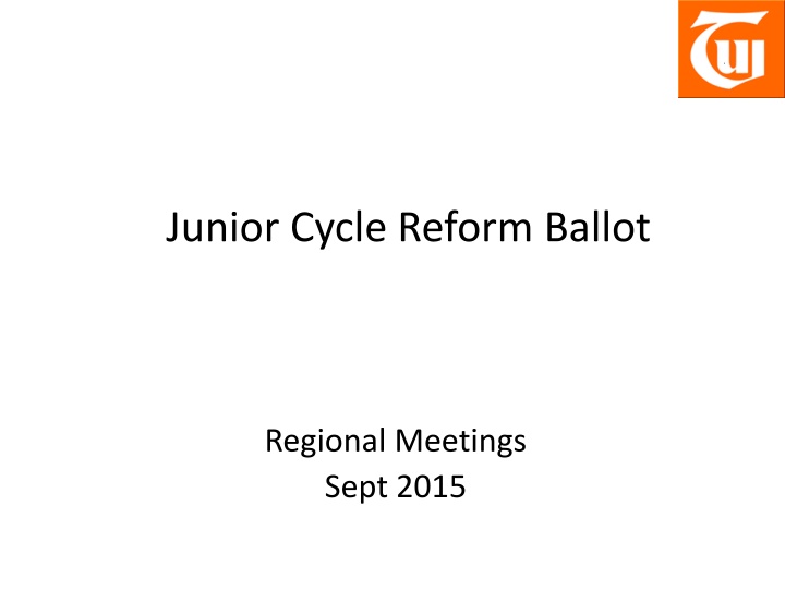 junior cycle reform ballot