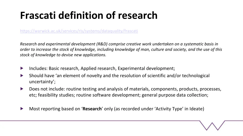 frascati definition of research