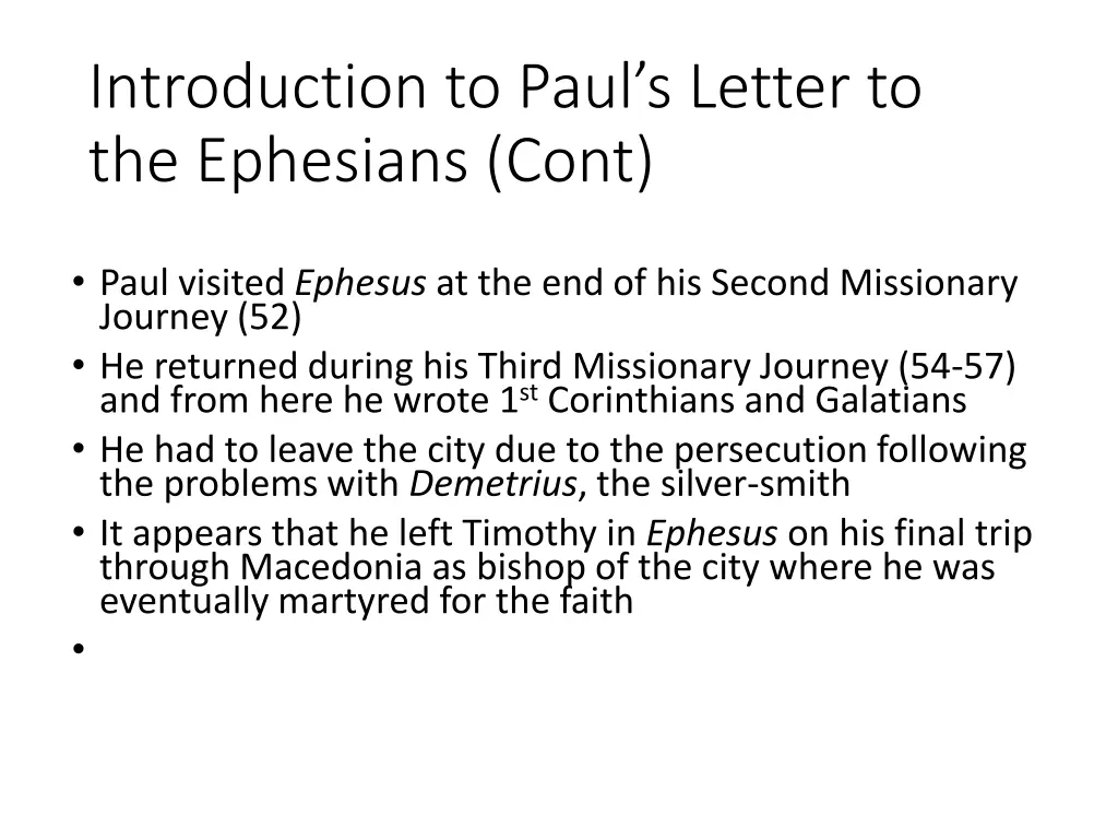 introduction to paul s letter to the ephesians 1