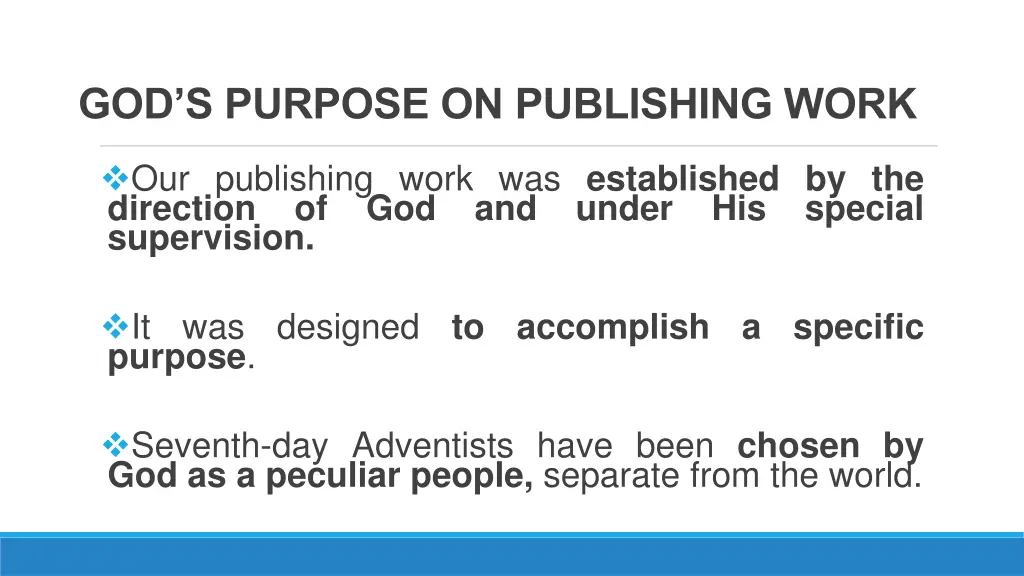 god s purpose on publishing work 2