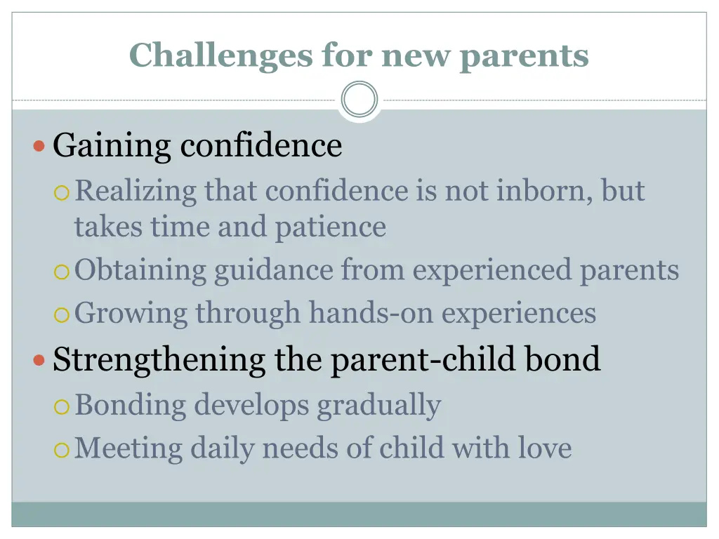 challenges for new parents 1