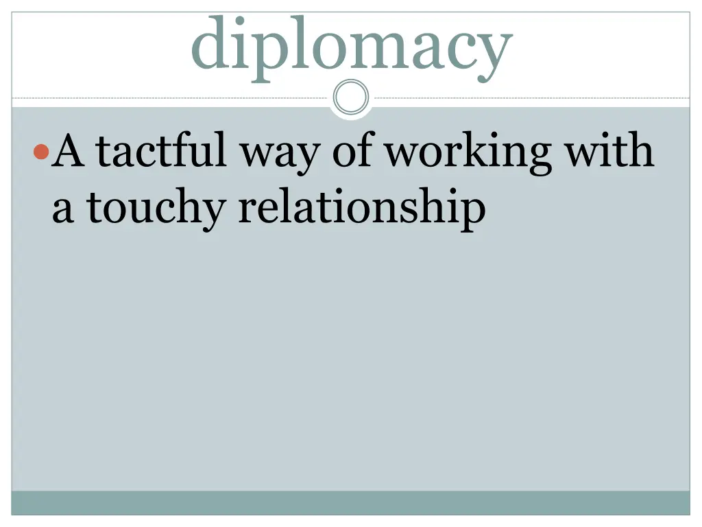 diplomacy