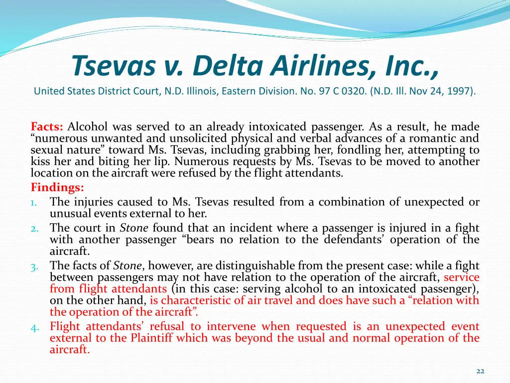 tsevas v delta airlines inc united states