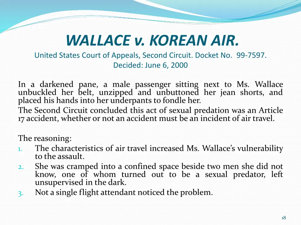 wallace v korean air united states court