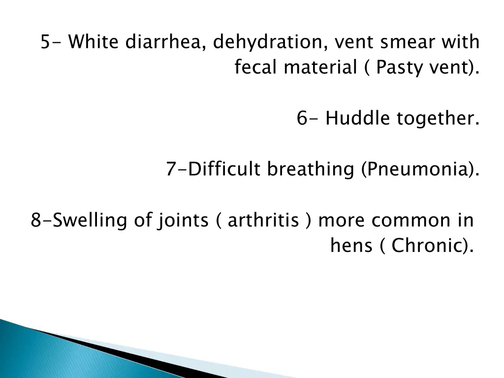 5 white diarrhea dehydration vent smear with