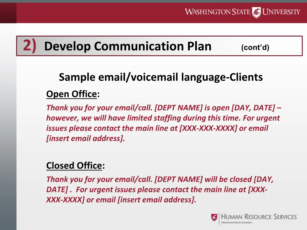 2 develop communication plan 1