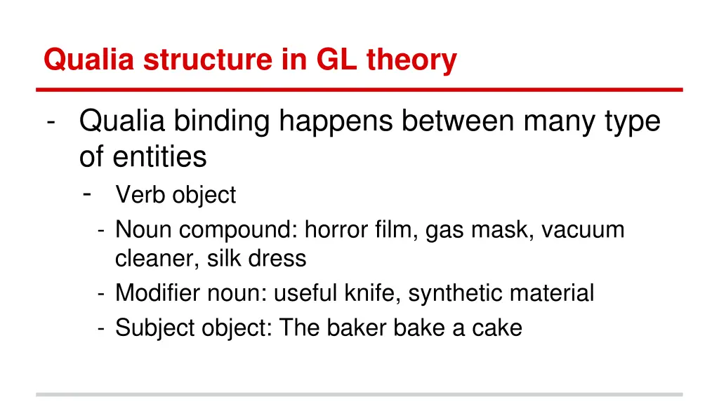 qualia structure in gl theory 3