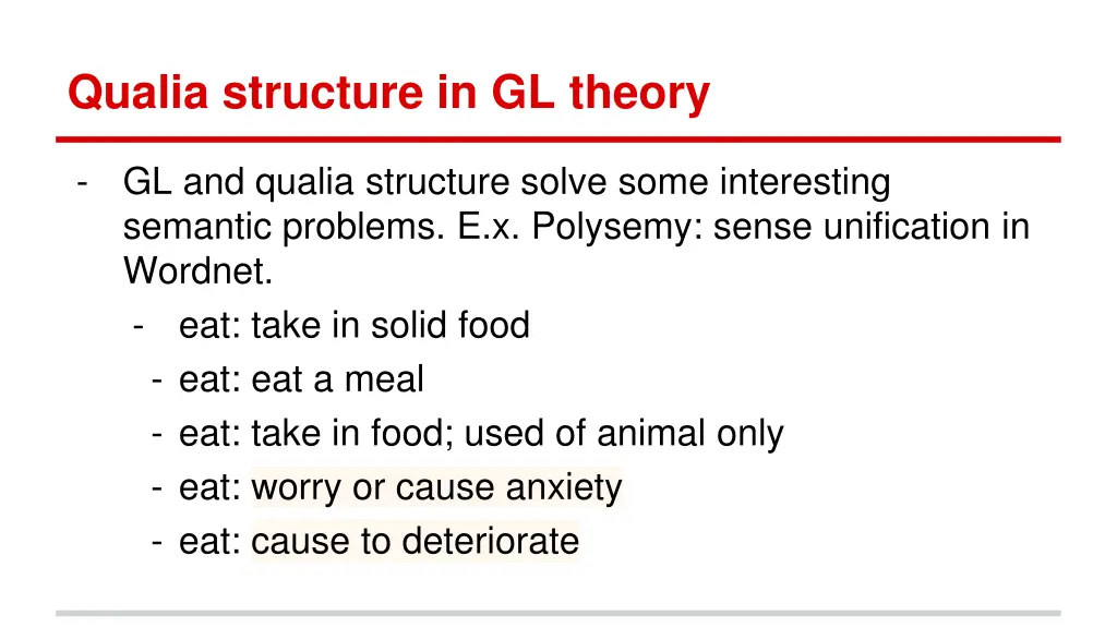 qualia structure in gl theory 5