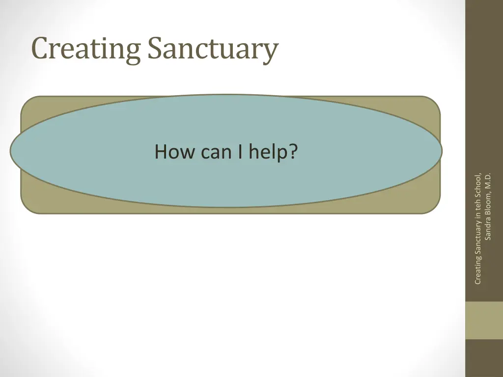 creating sanctuary