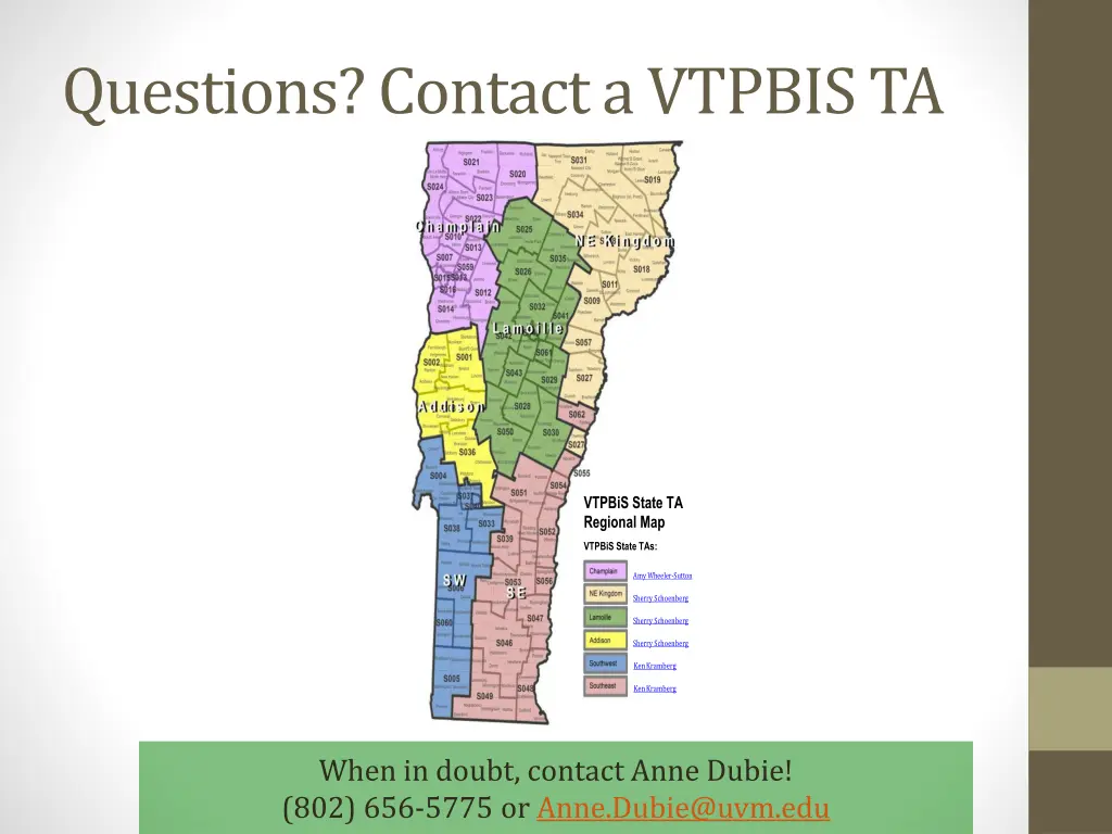 questions contact a vtpbis ta