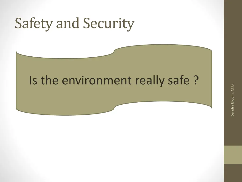 safety and security