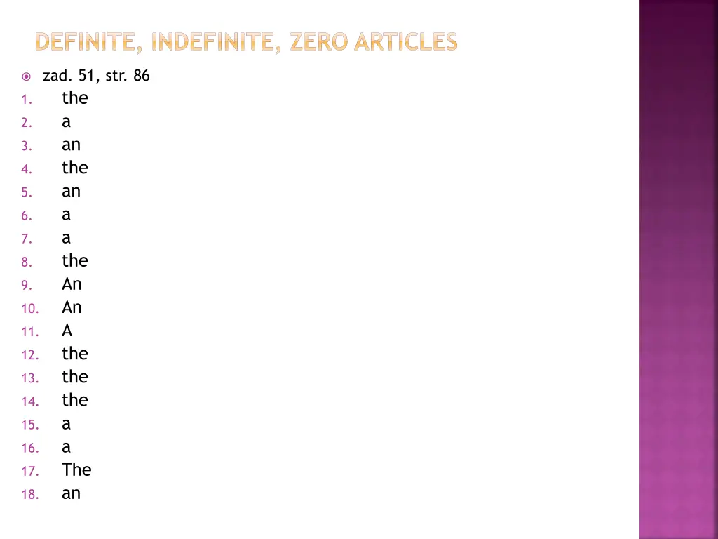 definite indefinite zero articles