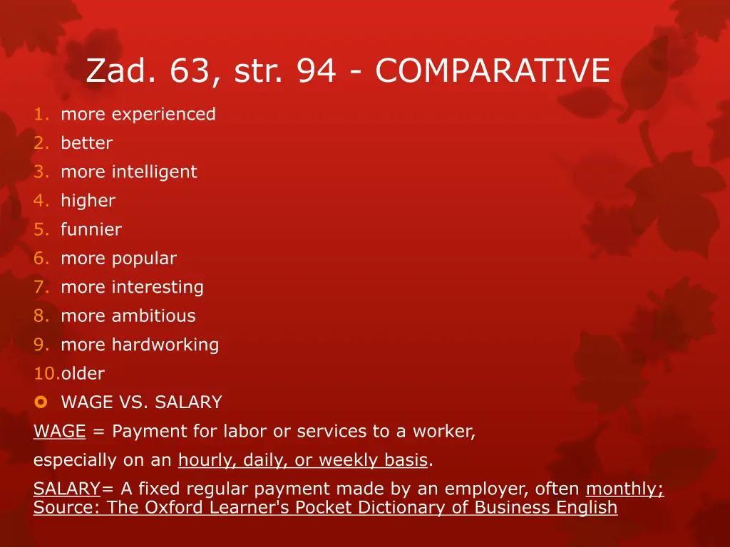 zad 63 str 94 comparative