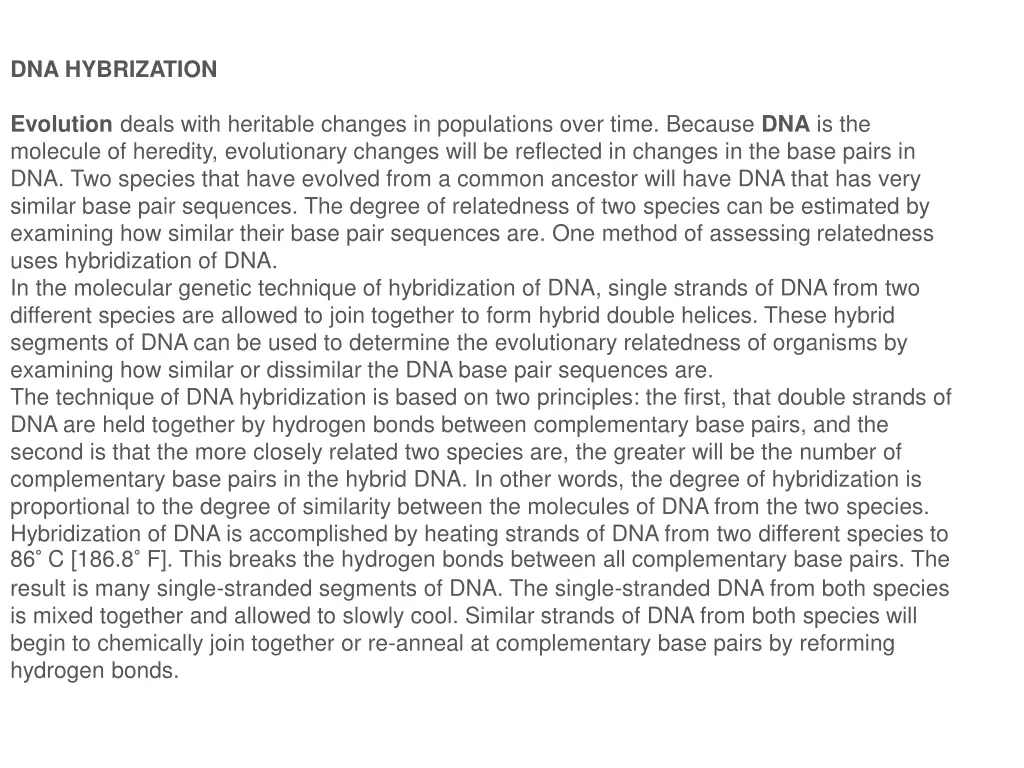 dna hybrization