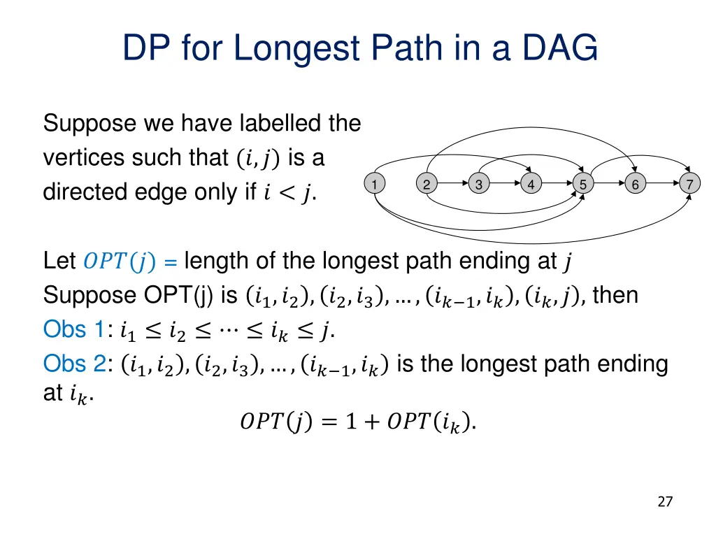 dp for longest path in a dag 1