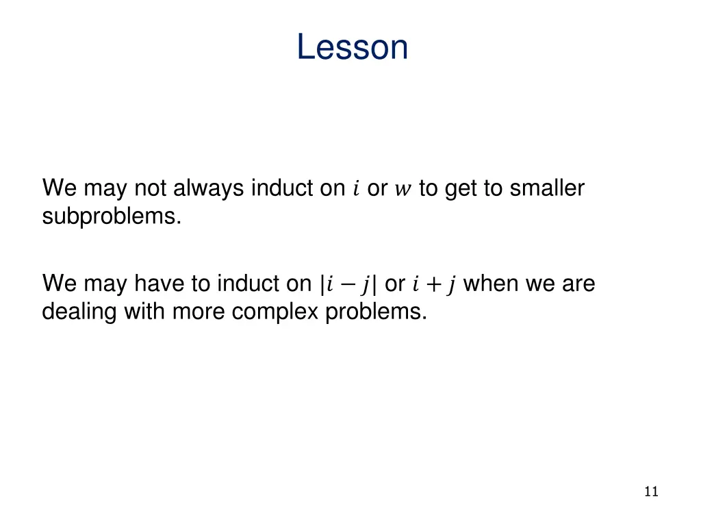 lesson