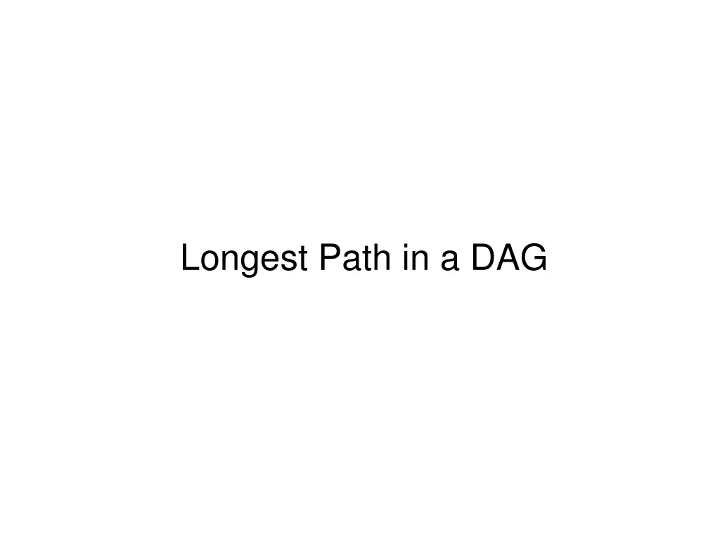 longest path in a dag