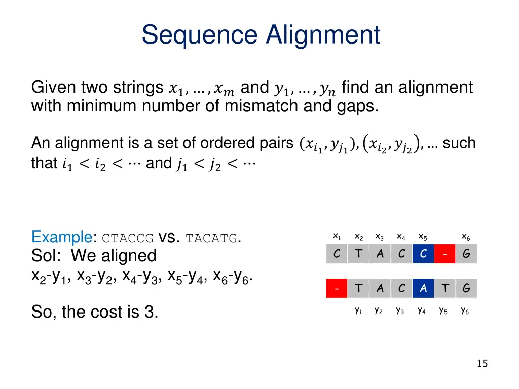 sequence alignment