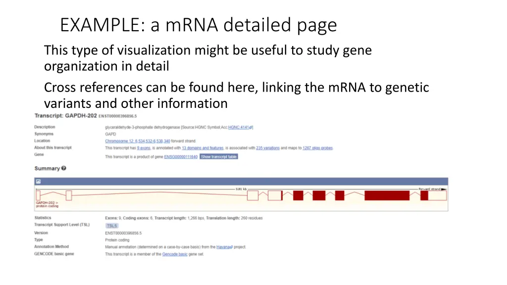 example a mrna detailed page this type