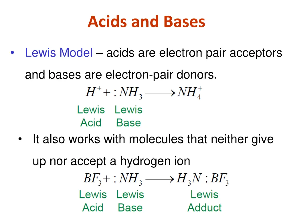 acids and bases 2