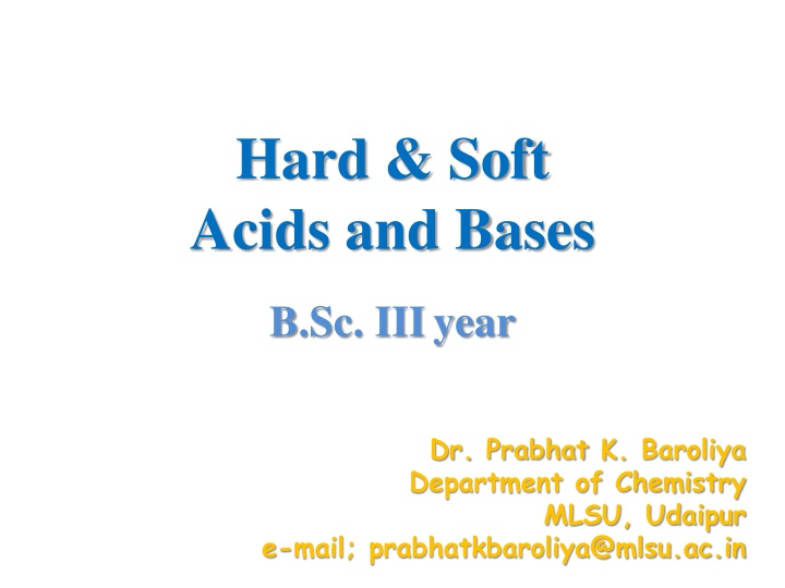 hard soft acids and bases